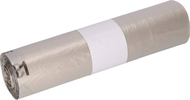 Sac-poubelle DEISS Usage moyen 120 L Transparent PEBD (Polyéthylène à basse densité) 35 microns 25 unités