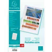 Pochettes coins Exacompta 5850E Transparent PP (Polypropylène) 120 microns 50 unités