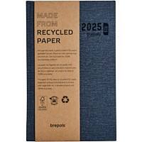Agenda Brepols 2024 A5 1 jour par page Papier Bleu Non rechargeable