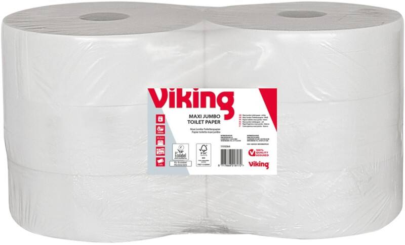Papier toilette Viking Maxi Jumbo  2 épaisseurs 1193064 6 Rouleaux de 1117 Feuilles 