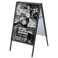 Stop-trottoir SHOWDOWN 70 x 100 cm Aluminium Noir ZP70x100G32MEC9005