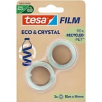 Ruban adhésif tesa Transparent 95 (l) mm PET (Polytéréphtalate d'éthylène) Paquet de 2 unités de 1 m