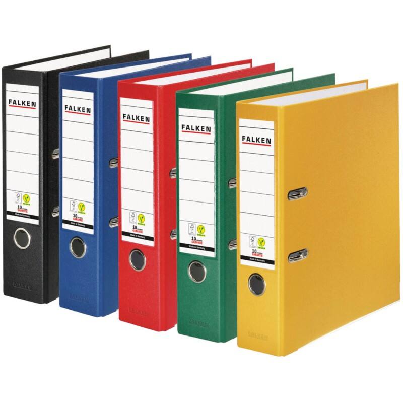 Classeur à levier Falken Large A4 80 mm Assortiment 15035880 Plastique  10 Unités
