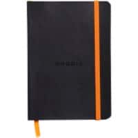 Cahier Clairefontaine 117302C A6 Portrait Ligné Reliure collée PU Couverture souple Noir Non perforé 72 feuilles