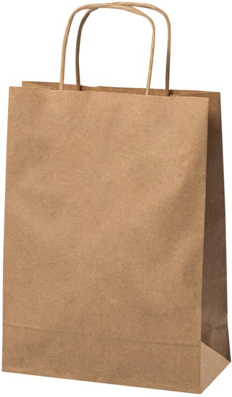 Sac en papier Poignée torsadée 180 x 80 x 240 mm 3,5 L Brun 300 unités