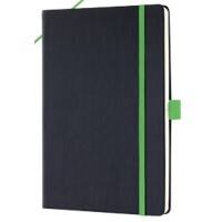 Cahier Sigel Conceptum Anglais A5 Pointillé Reliure latérale Perforé 97 Pages Plastique Dos cartonné Noir, vert