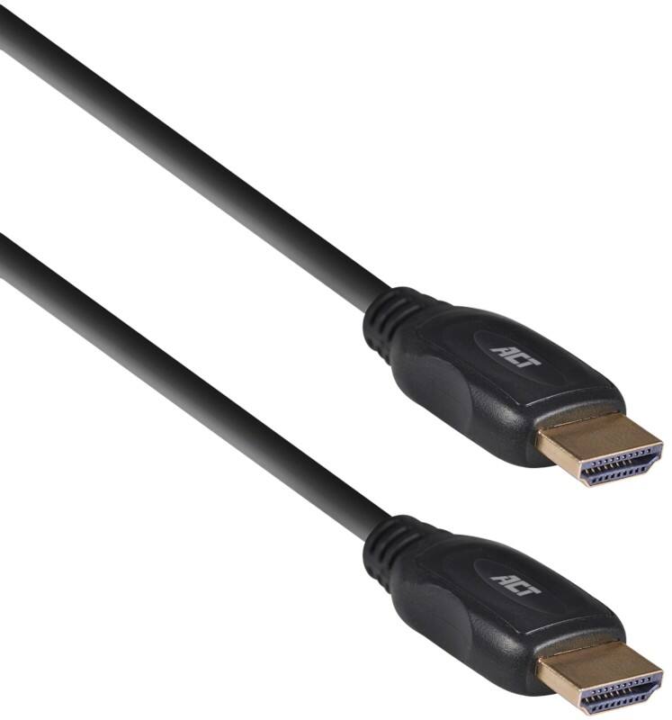 Câble vidéo ACT AC3802 HDMI Mâle Noir 2500 mm