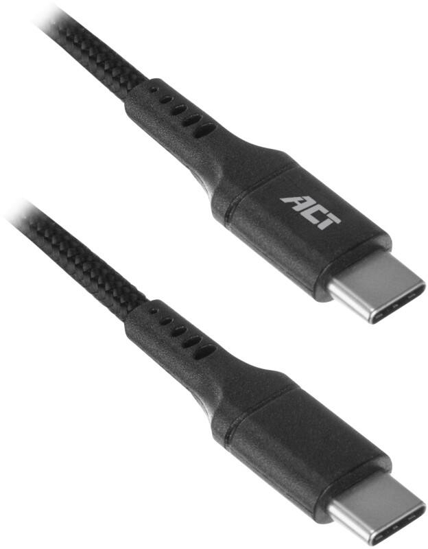 Câble USB-C Male ACT AC3096 Noir 1 m