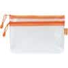 Pochette zip Kolma 08.197.12 Zip EVA (Éthylène-acétate de vinyle) 25 (l)3 (P)16 (H) cm Orange, transparent 5 Unités