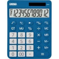 Calculatrice de bureau Desq 30110.06 12 Chiffres Avec écran Bleu