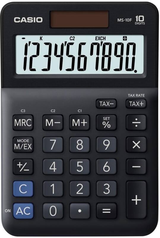 Calculatrice CASIO MS-10F 10 chiffres Noir