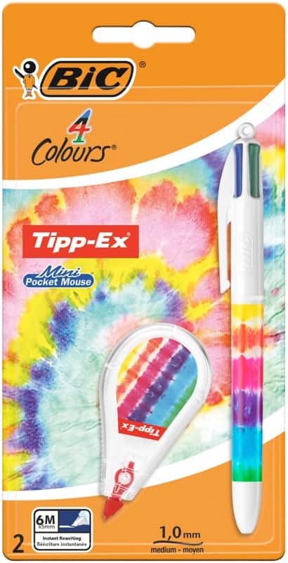 Stylo-bille BIC 4 Colours Rétractable Multicolore 0,4 mm Moyen Bille Rechargeable