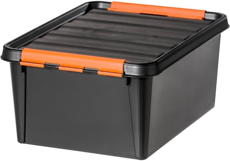 Boîte de rangement SmartStore Plastique Pro 15 14 L Noir, orange 30 x 40 x 19 cm