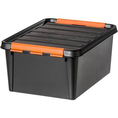 Boîte de rangement SmartStore Polypropylène Noir, orange 30 x 40 x 19 cm