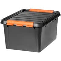 Boîte de rangement SmartStore Polypropylène Noir, orange 39 x 50 x 26 cm