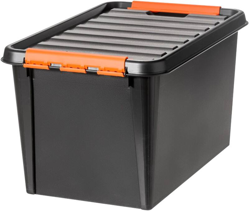 Boîte de rangement SmartStore Plastique Pro 45 50 L Noir, orange 39 x 59 x 34 cm 4 Unités