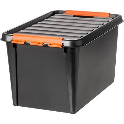 Boîte de rangement SmartStore Polypropylène Noir, orange 39 x 59 x 34 cm 4 Unités