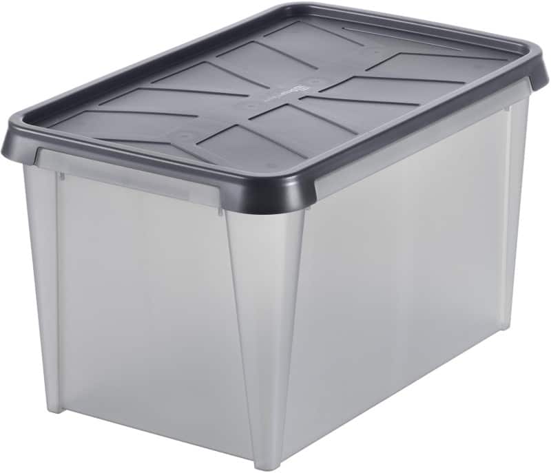 Boîte de rangement SmartStore Plastique Dry 50 L Anthracite 40 x 60 x 35 cm 4 Unités