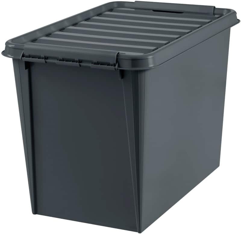 Boîte de rangement SmartStore Plastique Recycled 65 61 L Avec couvercle Gris 39 x 59 x 43 cm 3 Unités
