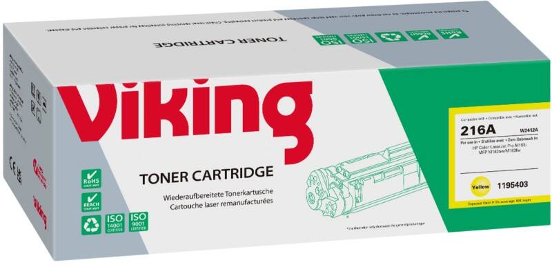 Toner Viking 216A Compatible HP W2412A Jaune