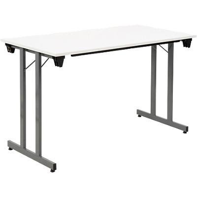 Table pliante Sodematub TPMU168 Blanc, gris 1200 x 600 x 740 mm