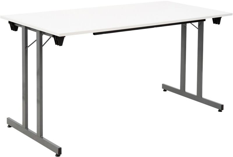 Table pliante Sodematub Rectangulaire TPMU147 Bois Argenté 1400 x 700 x 740 mm