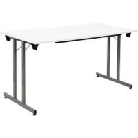 Table pliante Sodematub Rectangulaire TPMU147 Bois Argenté 1400 x 700 x 740 mm