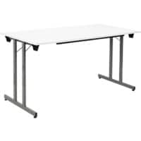 Table pliante Sodematub TPMU147 Blanc, gris 1&nbsp;400 x 700 x 740 mm