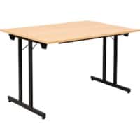 Table pliante Sodematub Rectangulaire Noir Bois TPMU128 1200 x 800 x 740 mm