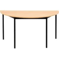 Table demi-cercle Sodematub Demi-cercle Noir Fer Noir 1400 x 700 x 740 mm