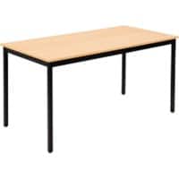 Table Sodematub Rectangulaire Noir Fer 120 x 600 x 740 mm