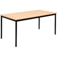Table Sodematub Rectangulaire Noir Fer 160 x 800 x 740 mm