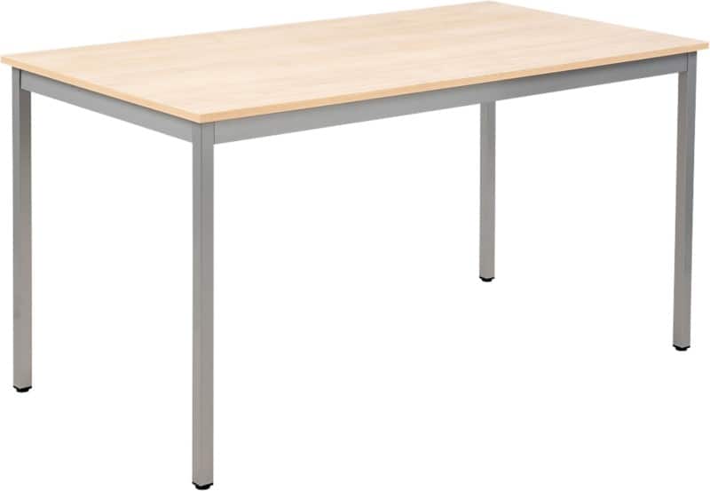 Table Sodematub Rectangulaire Hêtre Fer Argenté 1400 x 700 x 740 mm