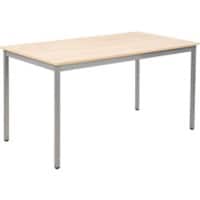 Table Sodematub Rectangulaire Argenté Fer 140 x 700 x 740 mm