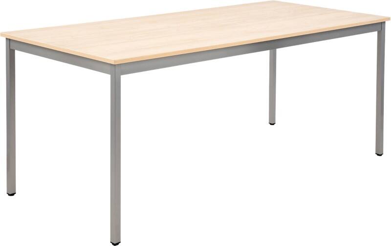 Table Sodematub Rectangulaire Hêtre Fer Argenté 1800 x 800 x 740 mm