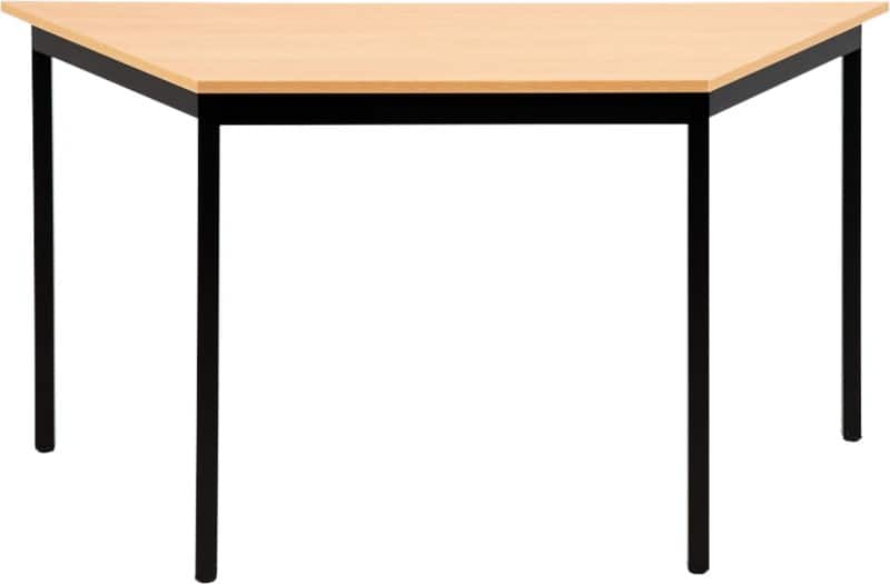 Table trapézoïdale Sodematub Trapézoïdal Hêtre Fer Noir 1400 x 700 x 740 mm