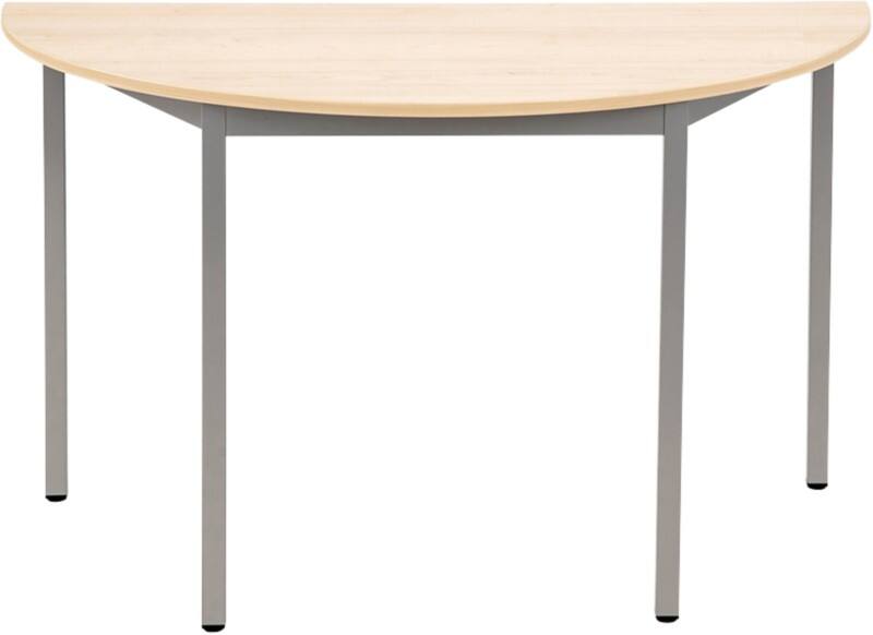 Table demi-cercle Sodematub Demi-cercle Hêtre Fer Argenté 1200 x 600 x 740 mm