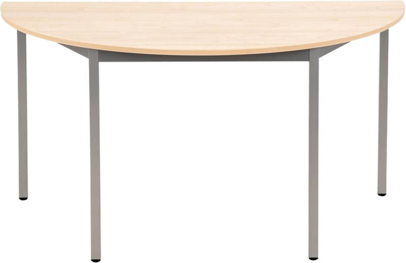 Table de conférence Sodematub Demi-cercle Hêtre Fer Argenté 1400 x 700 x 740 mm