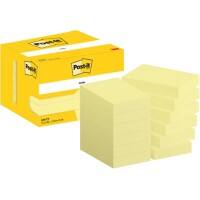 Notes adhésives Post-it 656-CY 51 x 76 mm 100 notes par bloc Jaune 12 unités