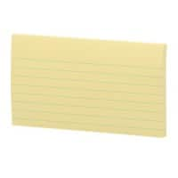 Notes adhésives Post-it 635CY 76 x 127 mm Lignées 100 Feuilles par bloc Jaune 12 unités