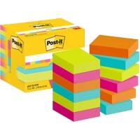 Notes adhésives Post-it 653-12-POP 38 x 51 mm 100 notes par bloc Bleu, orange, rose, vert 12 unités