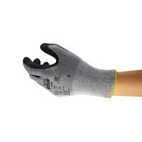 Gants de manutention Ansell EDGE Cut Resistant Non jetables Mousse, Nitrile Non poudrés Taille 8 Noir 12 paires