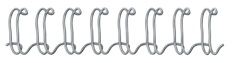 Fil de reliure Fellowes A4 6 mm 1-35 Métal Argenté 100 Unités