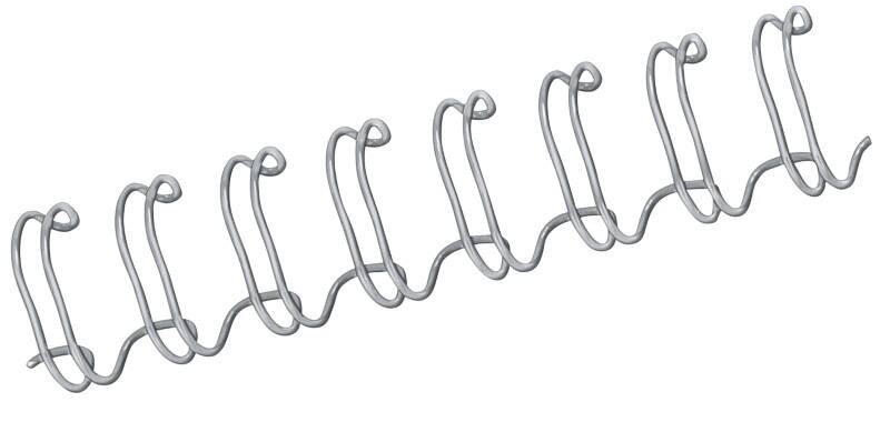 Fil de reliure Fellowes A4 14 mm 101-130 Métal Argenté 100 Unités