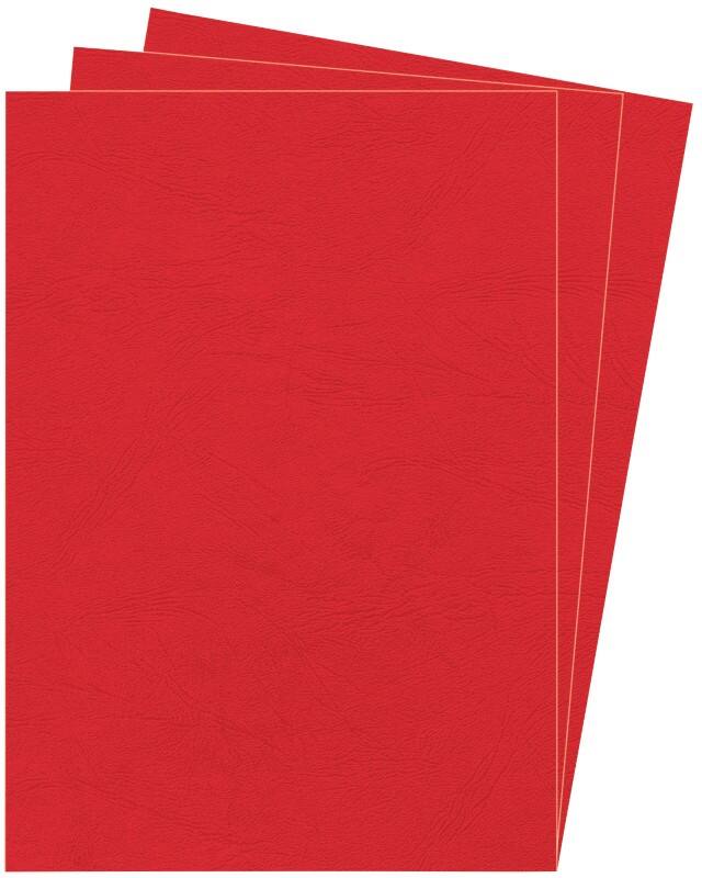 Couverture pour reliure Fellowes Delta A4 Pâte à papier Rouge 25 Unités