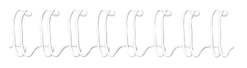 Fil de reliure Fellowes A4 12 mm 81-100 Métal Blanc