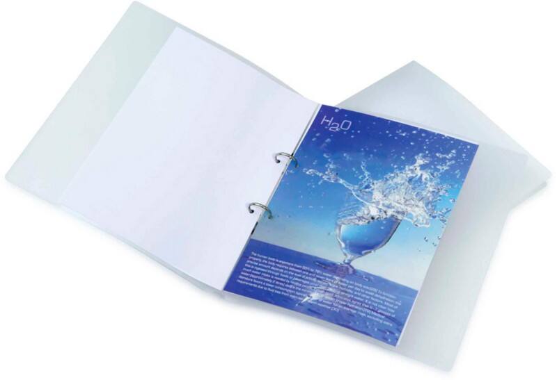 Classeur à anneaux Rapesco 25 mm PP (Polypropylène) A4 2 Anneaux Transparent 10 Unités