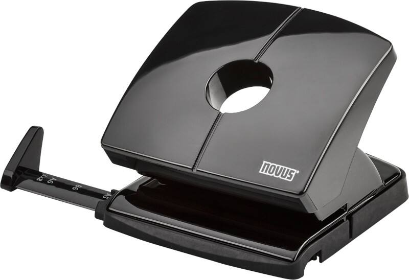 Perforatrice Novus NOVUS OFFICE 2 Perforations Métal, Plastique 20 Feuilles 025-0630 Noir