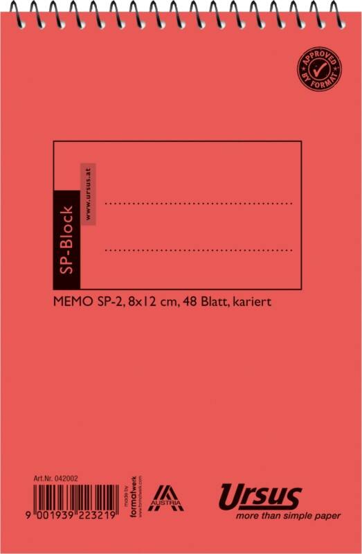 Bloc-notes à spirale Staufen Style 8 x 12 cm Quadrillé Reliure en spirale Reliure supérieure