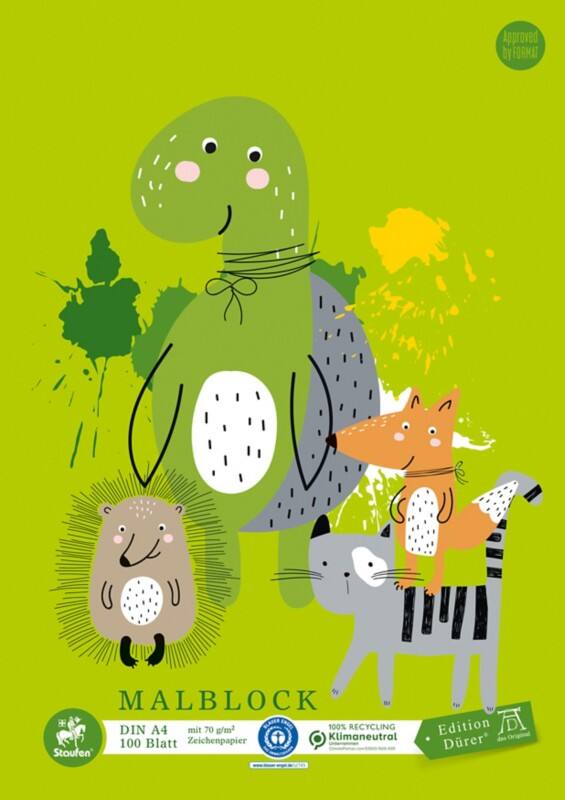 Papier à dessin Staufen Dürer Green A4 100 feuilles 70 g/m² 2 motifs